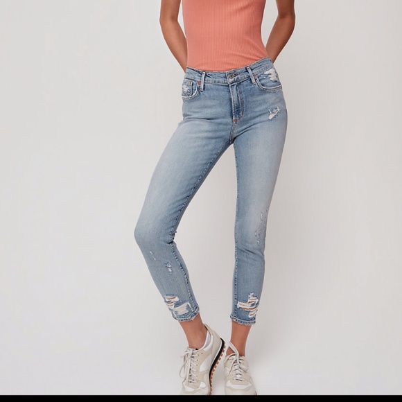 Agolde Nico High Rise crop jeans, size 24 - Picture 4 of 9